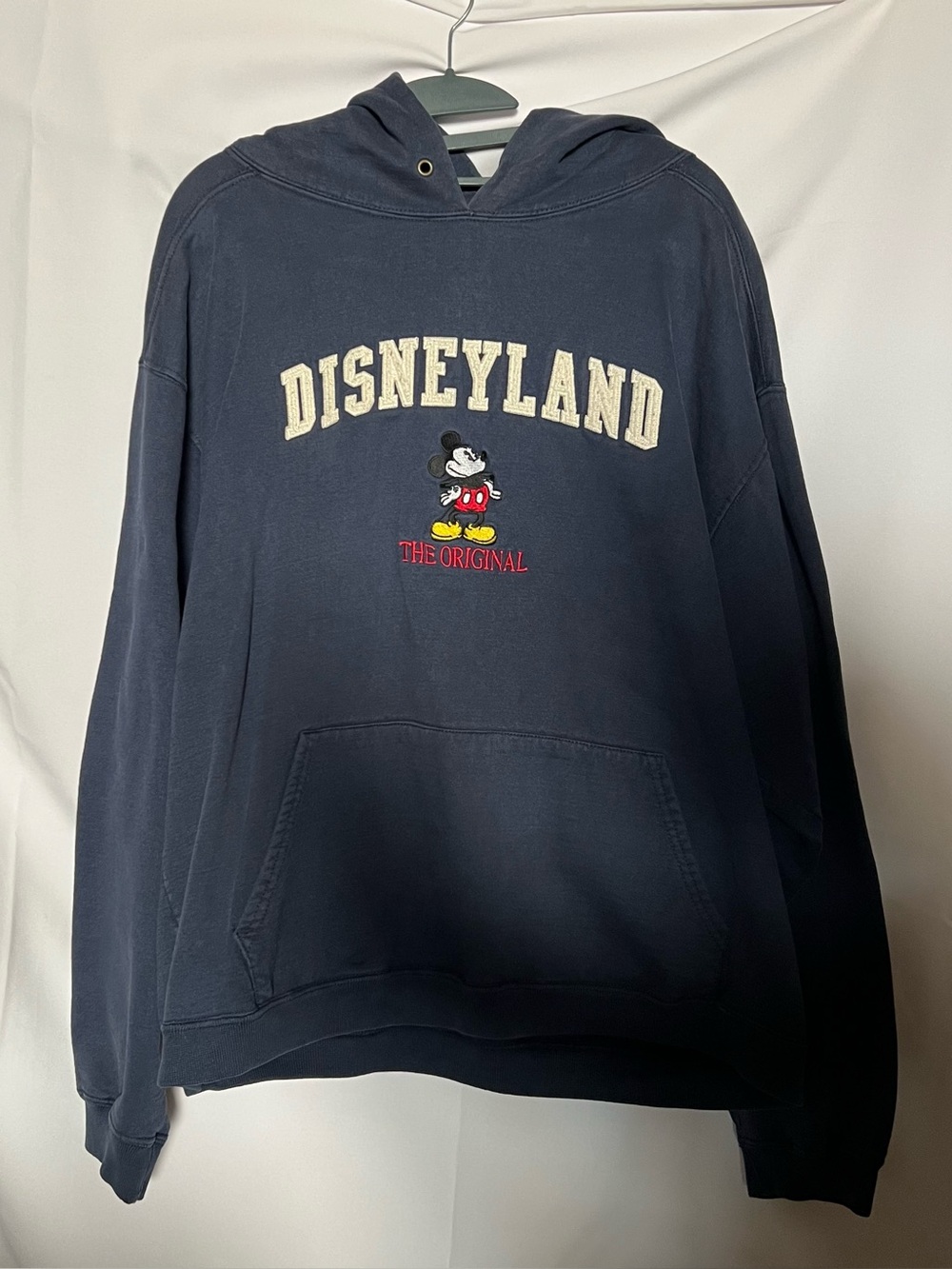 Vintage Disneyland Navy Hoodie with Mickey - The Original